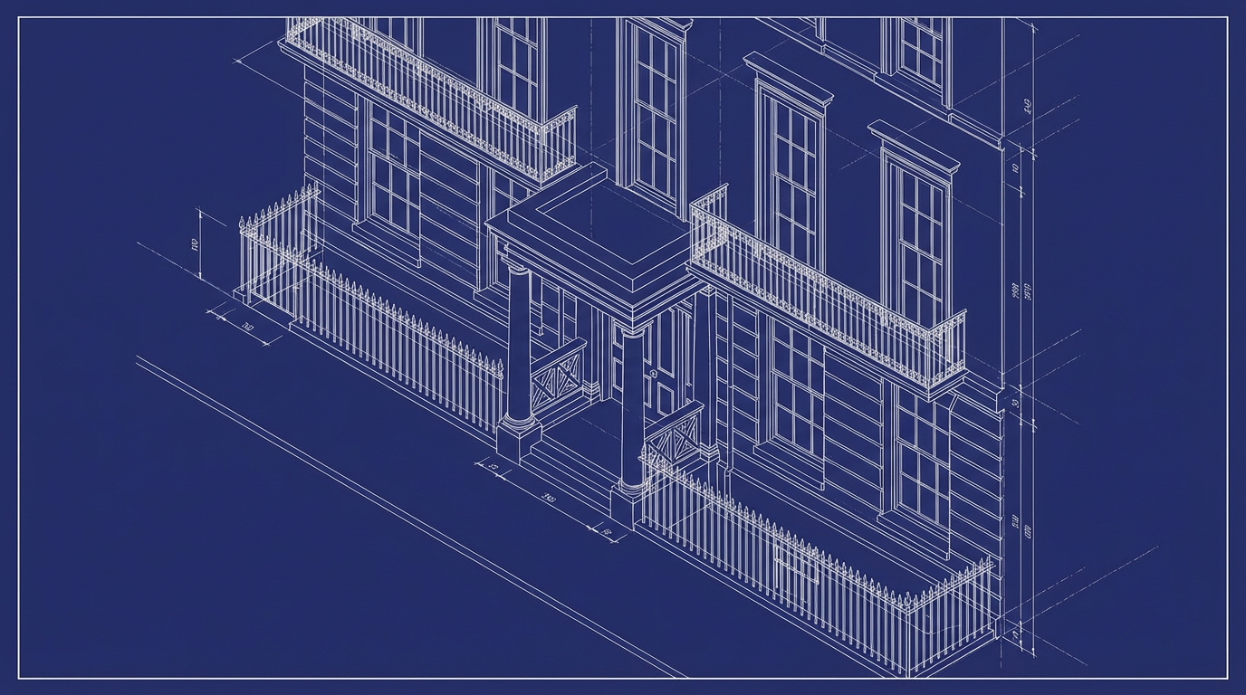 Harmont House Architectural Wireframe